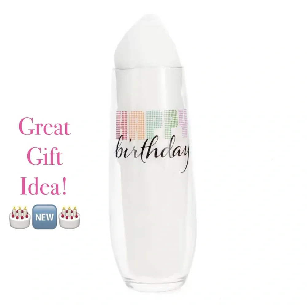 “Happy Birthday” Cristar Clear Wine Glass  Set of 2 🎂🆕🎂